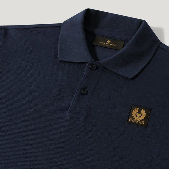 Young Ideas/Henmores - Belstaff Stamp Logo Short Sleeve Polo Shirt - Dark Ink - S