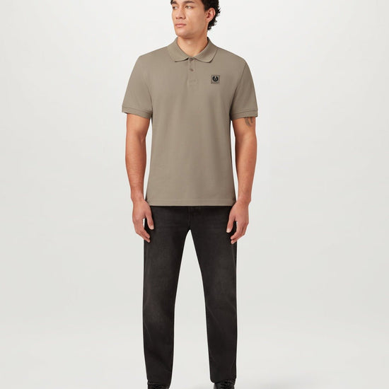 Young Ideas/Henmores - Belstaff Stamp Logo Short Sleeve Polo Shirt - Dusk Pink - S