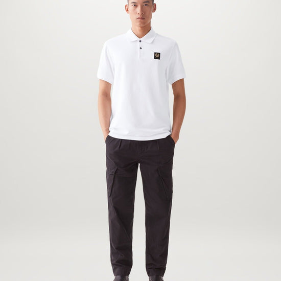 Young Ideas/Henmores - Belstaff Stamp Logo Short Sleeve Polo Shirt - Dark Sand - S
