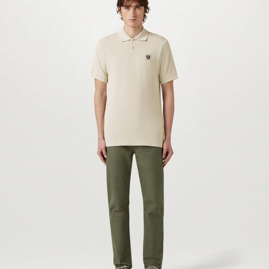 Young Ideas/Henmores - Belstaff Stamp Logo Short Sleeve Polo Shirt - Black - S