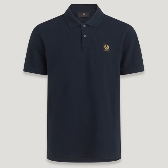 Young Ideas/Henmores - Belstaff Stamp Logo Short Sleeve Polo Shirt - Dark Ink - S