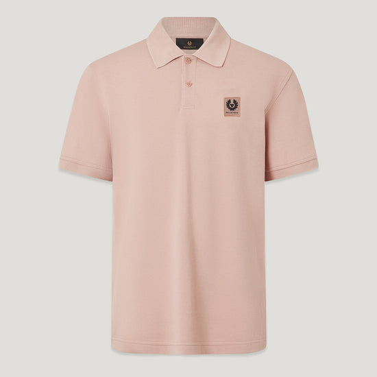 Young Ideas/Henmores - Belstaff Stamp Logo Short Sleeve Polo Shirt - Dusk Pink - S