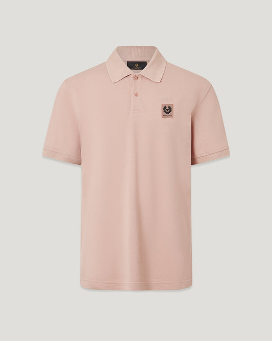 Young Ideas/Henmores - Belstaff Stamp Logo Short Sleeve Polo Shirt - Dusk Pink - S