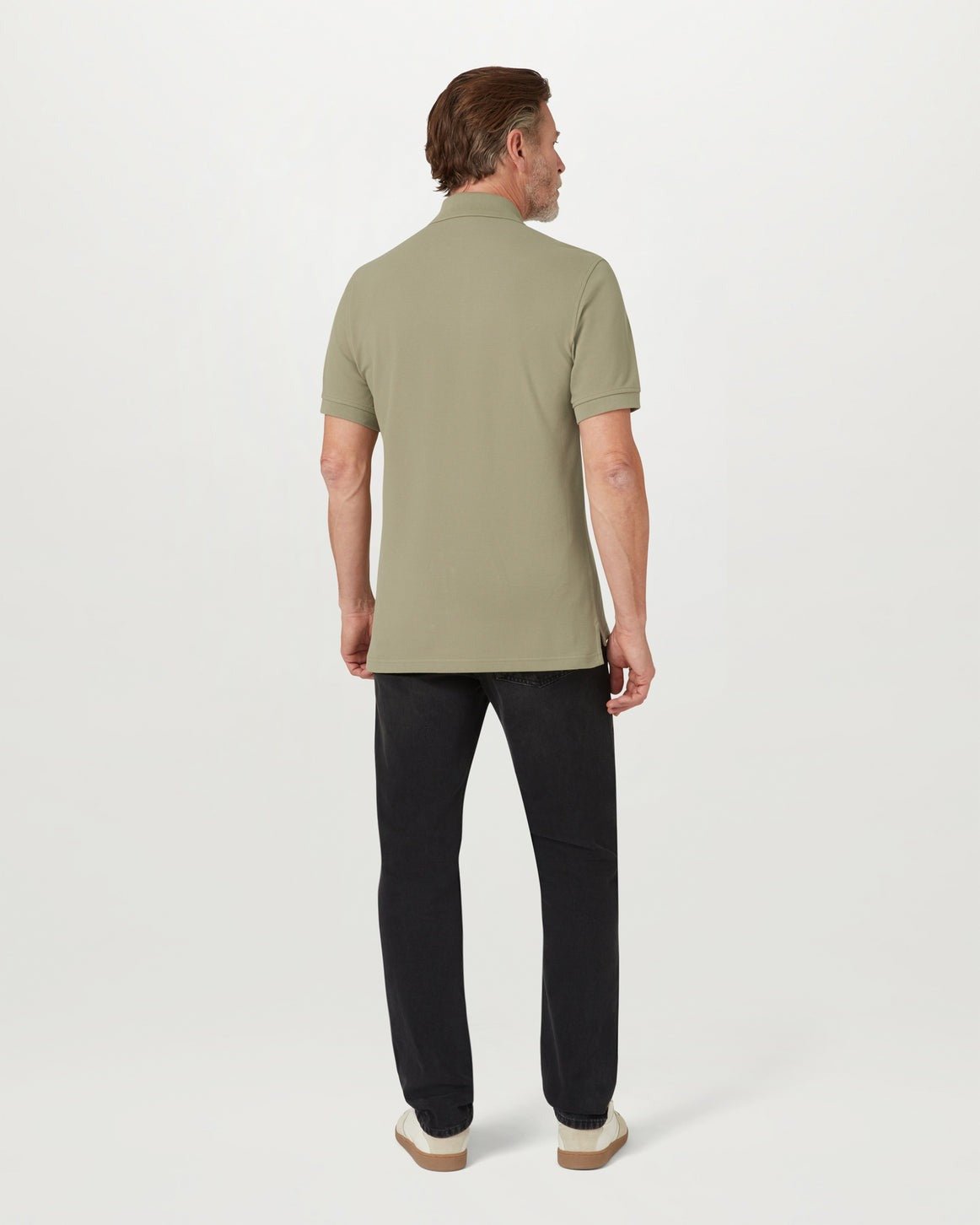 Young Ideas/Henmores - Belstaff Stamp Logo Short Sleeve Polo Shirt - Fatigue Green - S