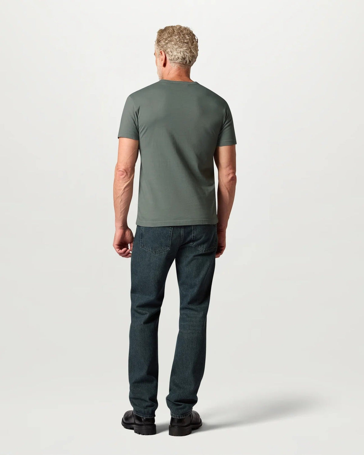 Young Ideas & Henmores -Belstaff Stamp Logo Short Sleeve T-Shirt -Pale Stone -M