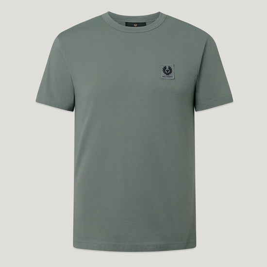 Young Ideas & Henmores -Belstaff Stamp Logo Short Sleeve T-Shirt -Atlantic Grey -M