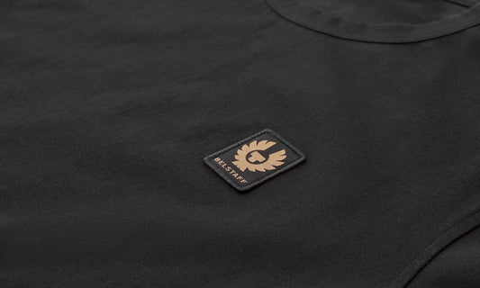 Young Ideas/Henmores - Belstaff Stamp Logo Short Sleeve T-Shirt - Black - S