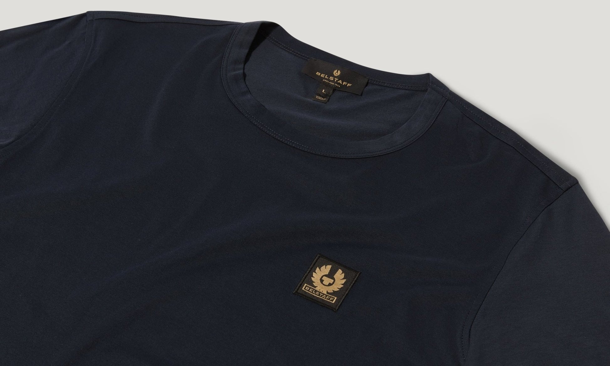 Young Ideas/Henmores - Belstaff Stamp Logo Short Sleeve T-Shirt - Dark Ink - S