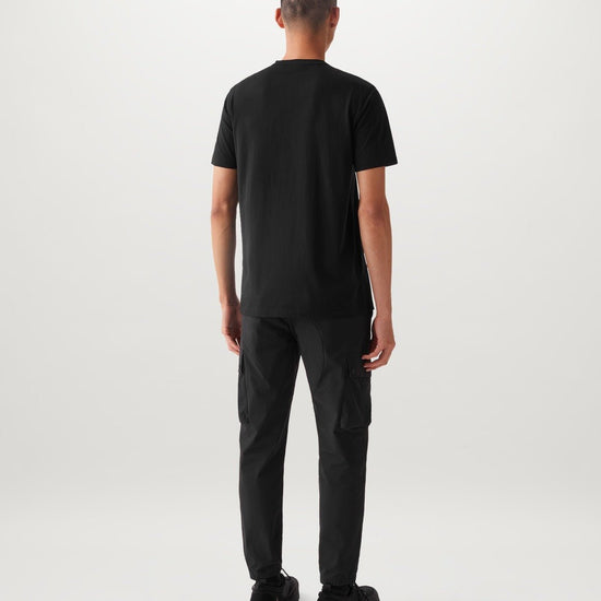 Young Ideas/Henmores - Belstaff Stamp Logo Short Sleeve T-Shirt - Black - S
