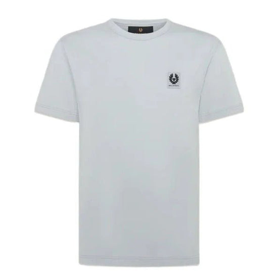 Young Ideas & Henmores -Belstaff Stamp Logo Short Sleeve T-Shirt -Quarry Blue -M