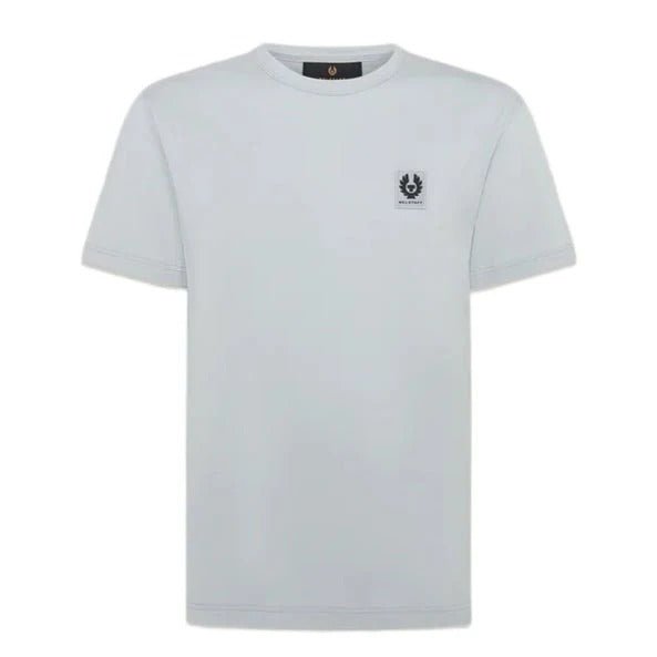 Young Ideas & Henmores -Belstaff Stamp Logo Short Sleeve T-Shirt -Quarry Blue -M