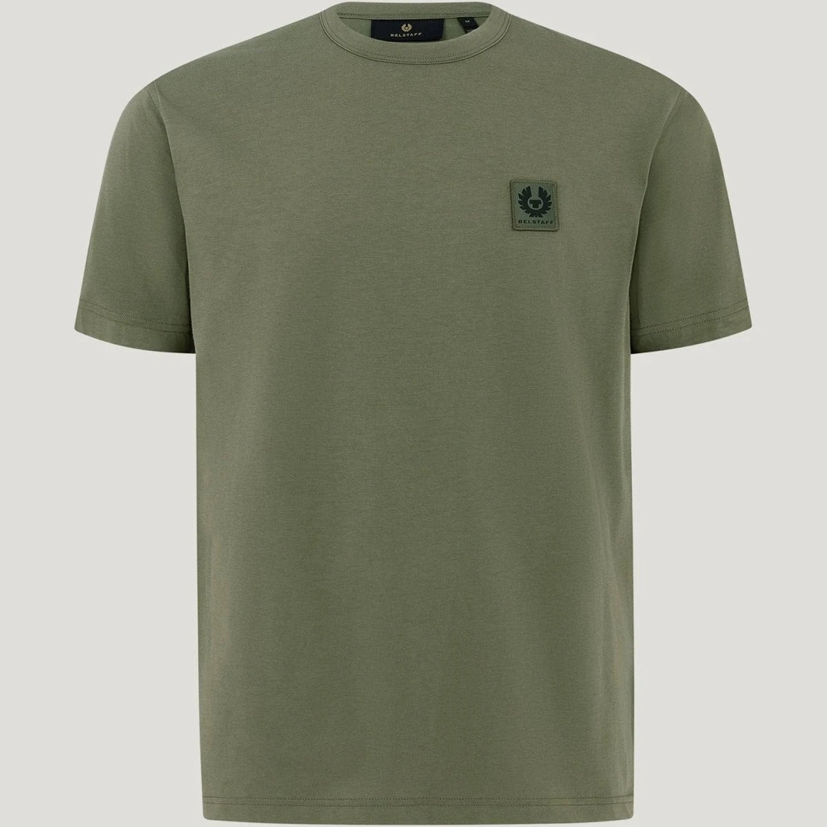 Young Ideas & Henmores -Belstaff Stamp Logo Short Sleeve T-Shirt -Surplus Green -M