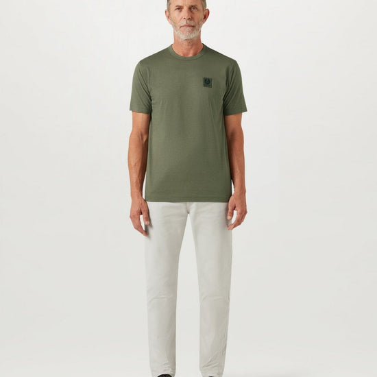 Young Ideas/Henmores - Belstaff Stamp Logo Short Sleeve T-Shirt - Artic Blue - M