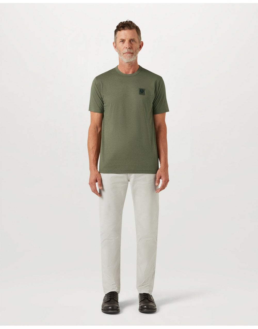 Young Ideas/Henmores - Belstaff Stamp Logo Short Sleeve T-Shirt - Artic Blue - M