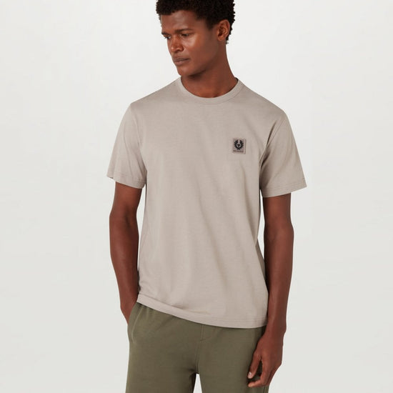 Young Ideas/Henmores - Belstaff Stamp Logo Short Sleeve T-Shirt - Artic Blue - M