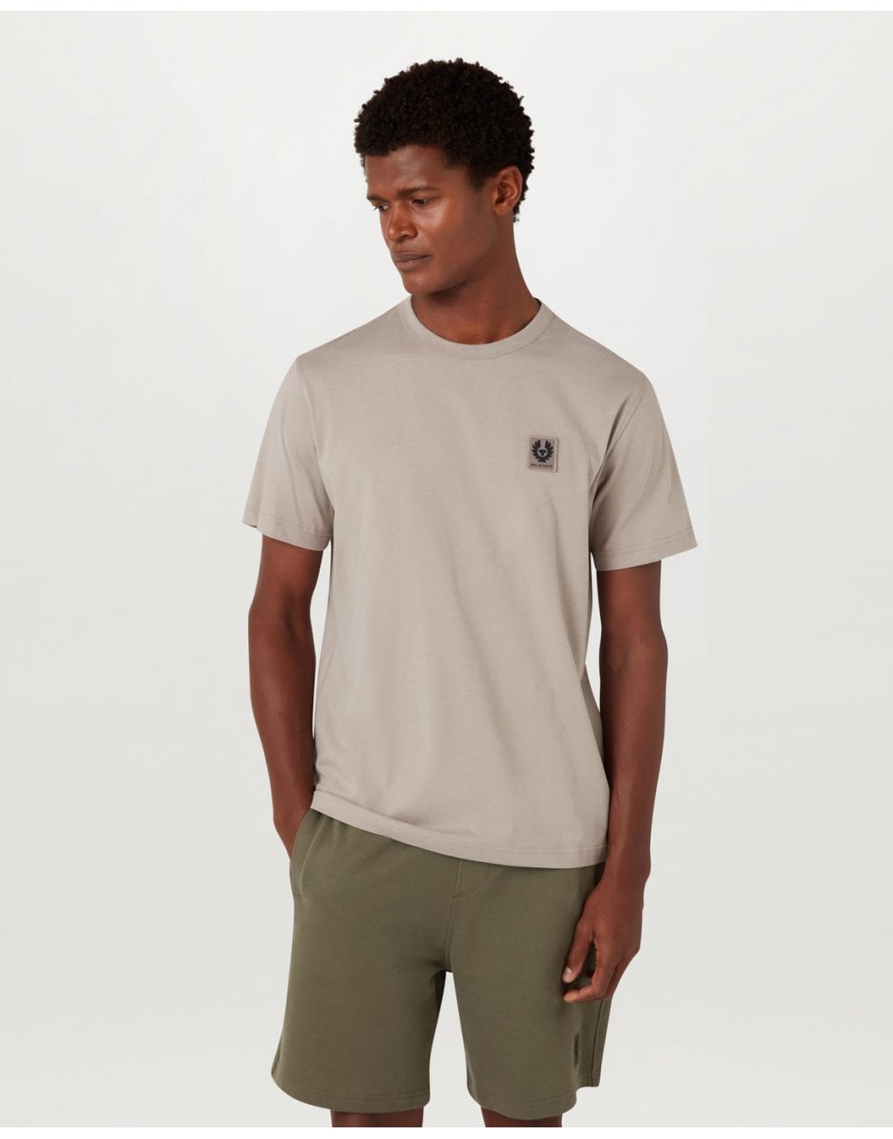 Young Ideas/Henmores - Belstaff Stamp Logo Short Sleeve T-Shirt - Artic Blue - M