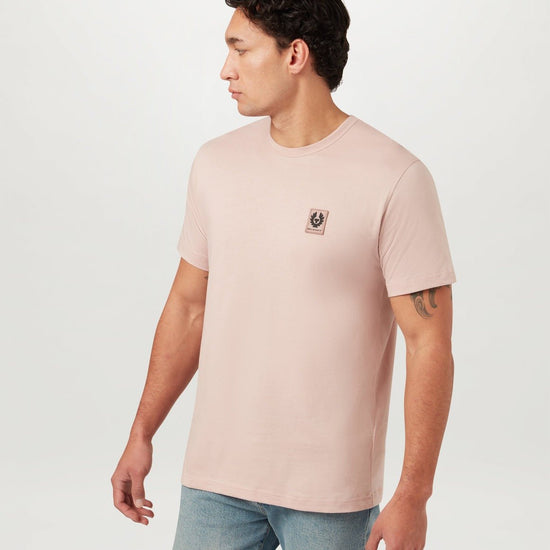 Young Ideas/Henmores - Belstaff Stamp Logo Short Sleeve T-Shirt - Dusk Pink - S