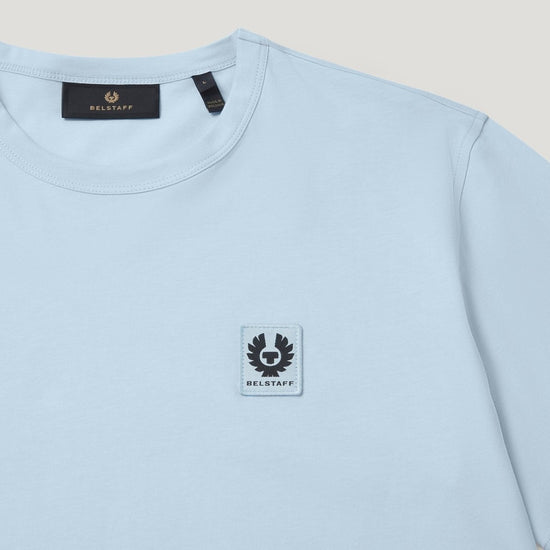 Young Ideas/Henmores - Belstaff Stamp Logo Short Sleeve T-Shirt - Sky Blue - S