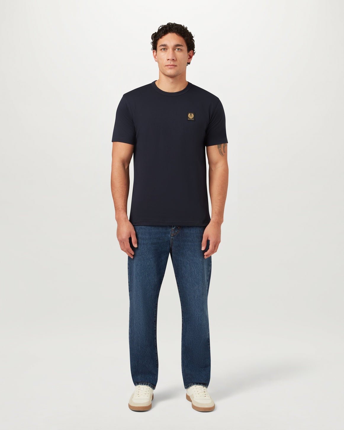 Young Ideas/Henmores - Belstaff Stamp Logo Short Sleeve T-Shirt - Dark Ink - S