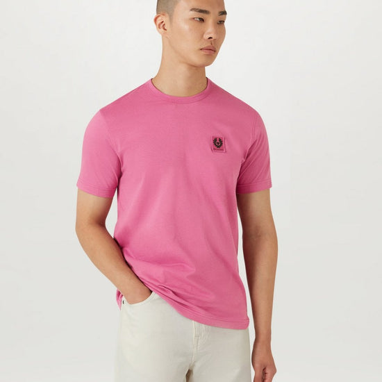 Young Ideas/Henmores - Belstaff Stamp Logo Short Sleeve T-Shirt - Artic Blue - M