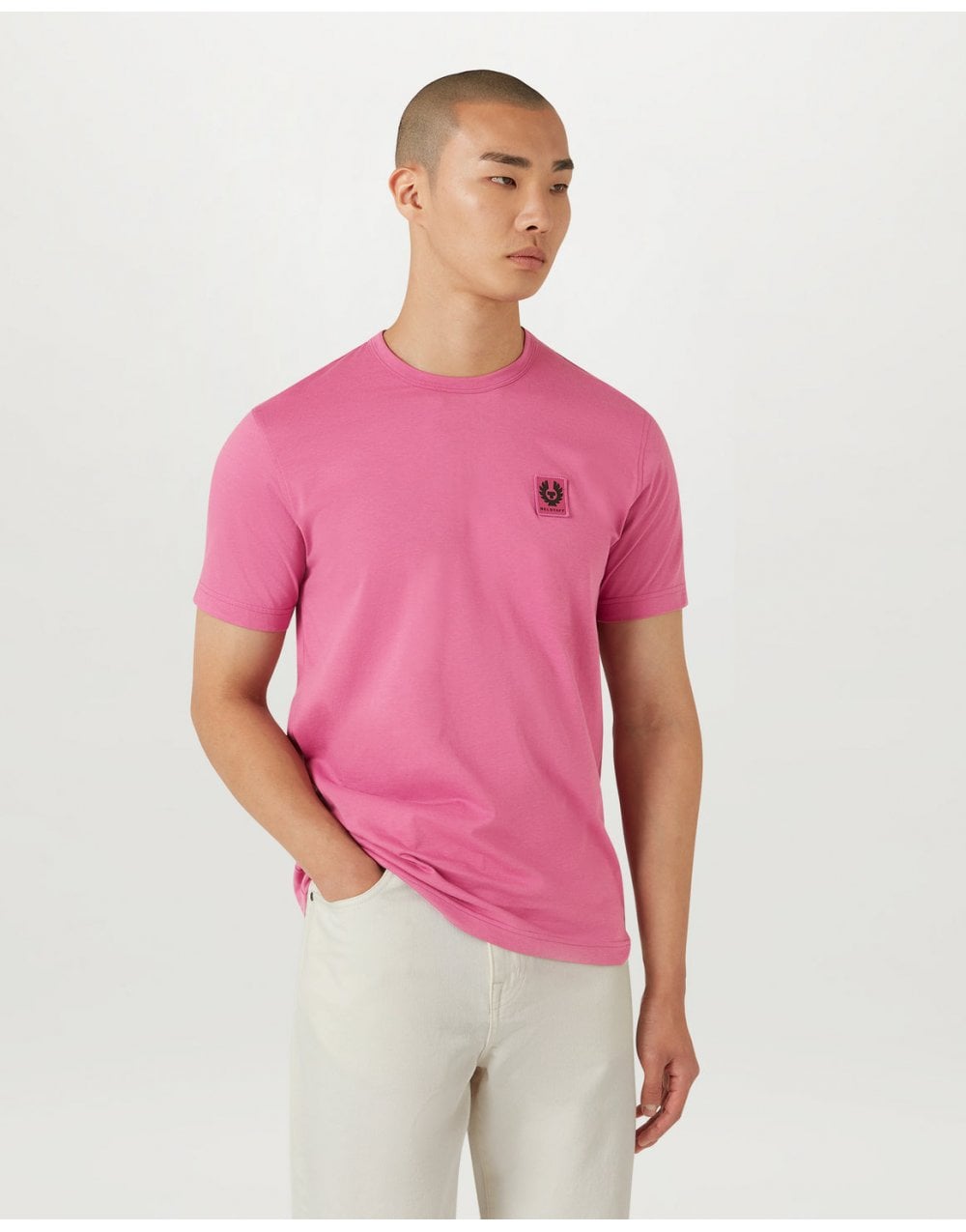 Young Ideas/Henmores - Belstaff Stamp Logo Short Sleeve T-Shirt - Artic Blue - M