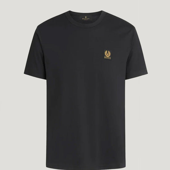 Young Ideas/Henmores - Belstaff Stamp Logo Short Sleeve T-Shirt - Black - S