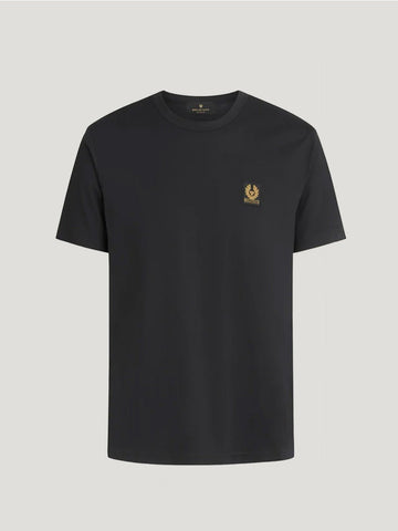 Young Ideas/Henmores - Belstaff Stamp Logo Short Sleeve T-Shirt - Black - S