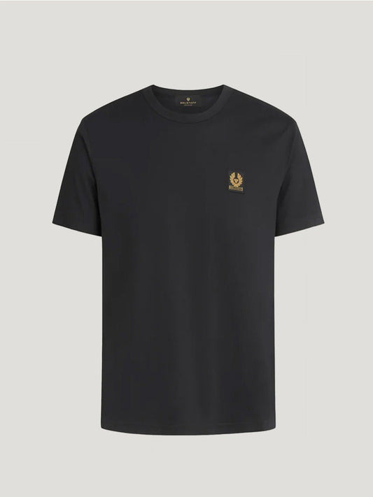 Young Ideas/Henmores - Belstaff Stamp Logo Short Sleeve T-Shirt - Black - S