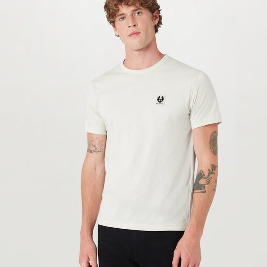 Young Ideas/Henmores - Belstaff Stamp Logo Short Sleeve T-Shirt - Silver Birch - S