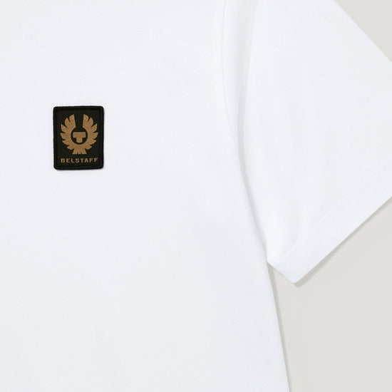 Young Ideas/Henmores - Belstaff Stamp Logo Short Sleeve T-Shirt - White - S