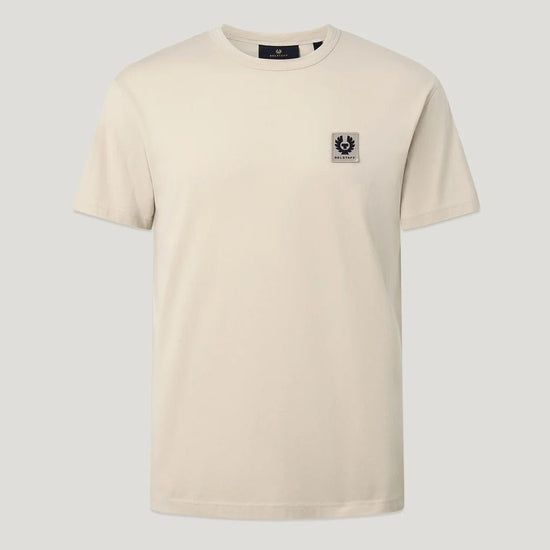 Young Ideas & Henmores -Belstaff Stamp Logo Short Sleeve T-Shirt -Pale Stone -M