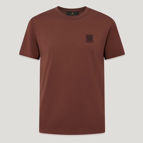Young Ideas & Henmores -Belstaff Stamp Logo Short Sleeve T-Shirt -Oxblood -M
