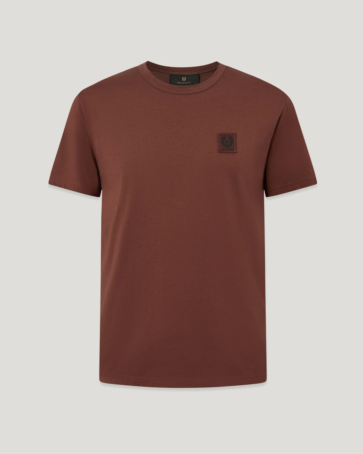 Young Ideas & Henmores -Belstaff Stamp Logo Short Sleeve T-Shirt -Oxblood -M