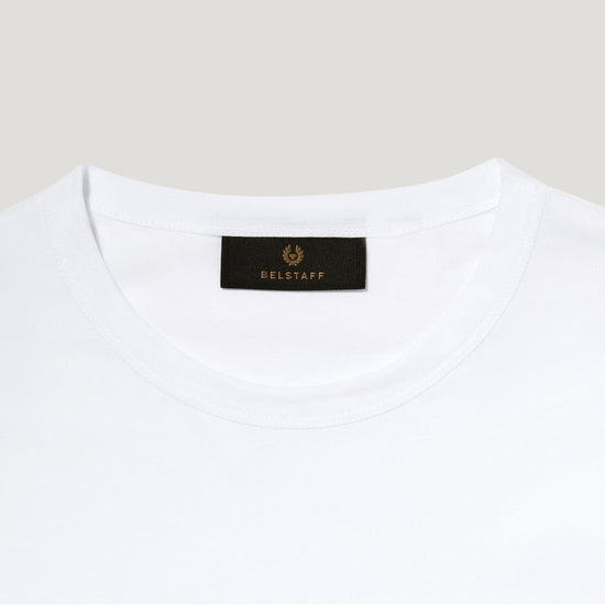 Young Ideas/Henmores - Belstaff Stamp Logo Short Sleeve T-Shirt - White - S
