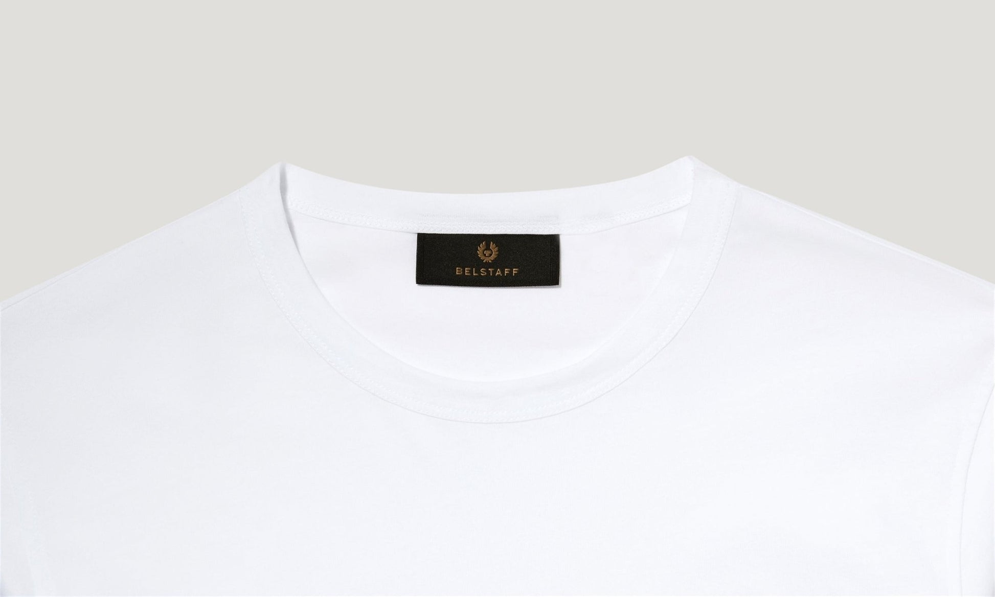 Young Ideas/Henmores - Belstaff Stamp Logo Short Sleeve T-Shirt - White - S