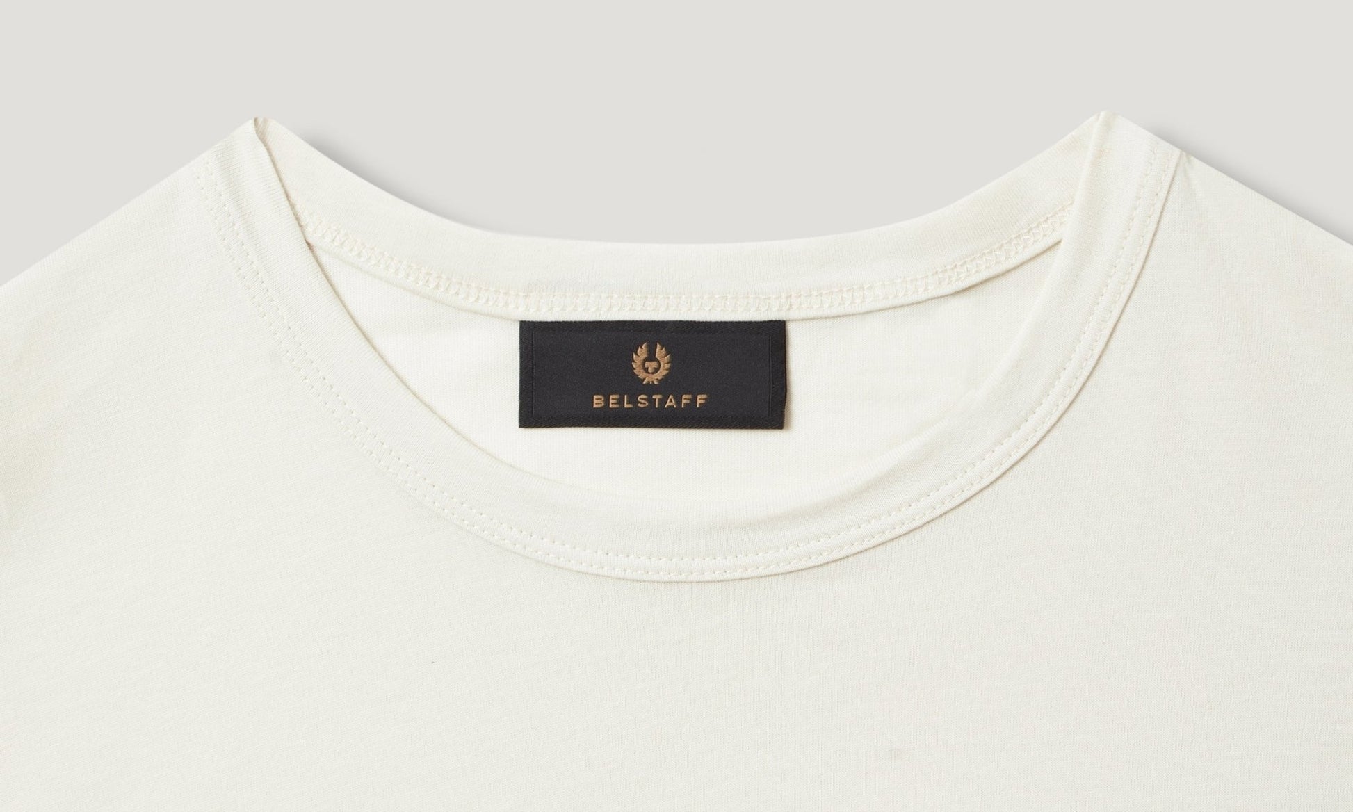 Young Ideas/Henmores - Belstaff Stamp Logo Short Sleeve T-Shirt - Silver Birch - S
