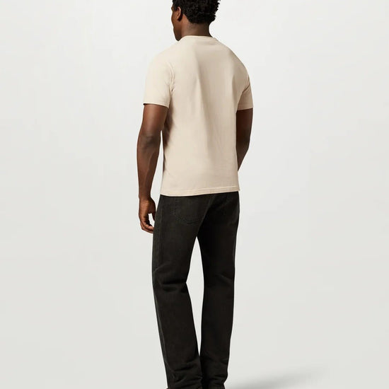 Young Ideas & Henmores -Belstaff Stamp Logo Short Sleeve T-Shirt -Pale Stone -M