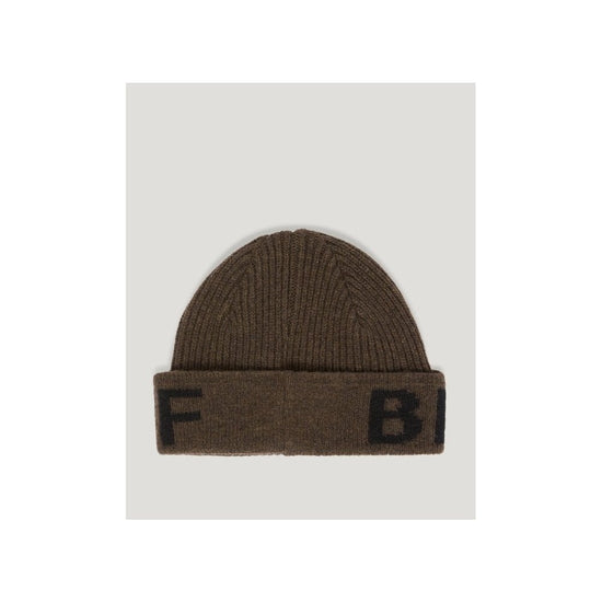 Young Ideas/Henmores - Branded Beanie Hat - Major Brown/Black - OS