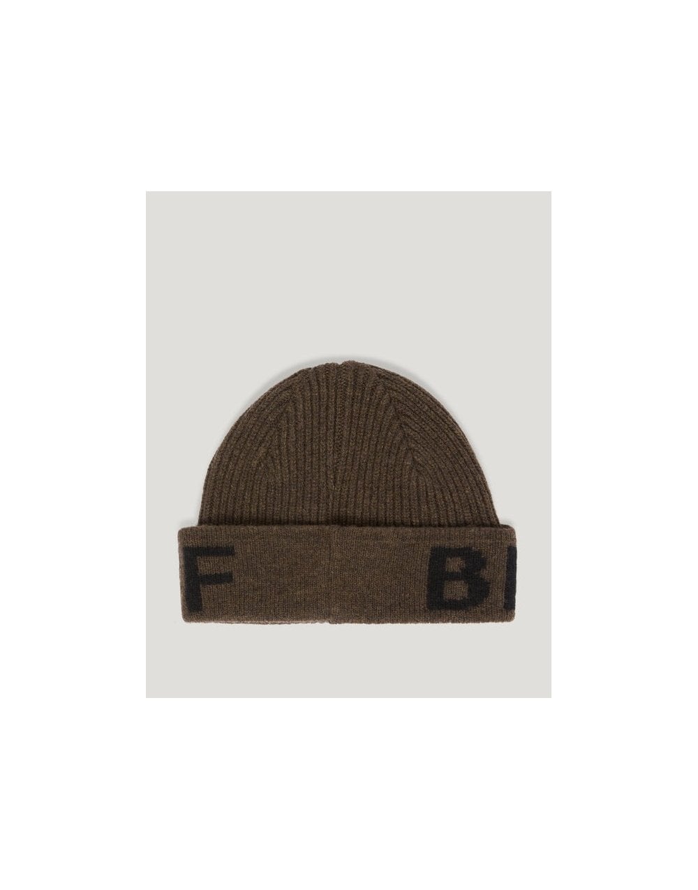 Young Ideas/Henmores - Branded Beanie Hat - Major Brown/Black - OS