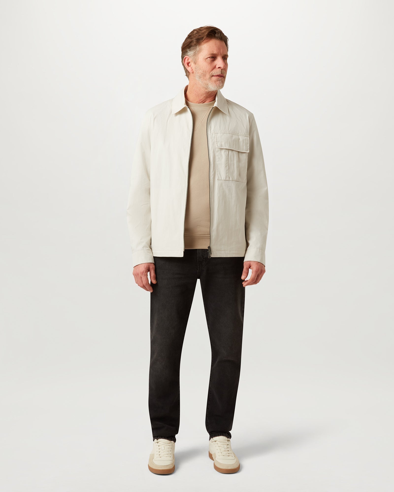 Young Ideas & Henmores - Cargo Overshirt - Silver Birch - S