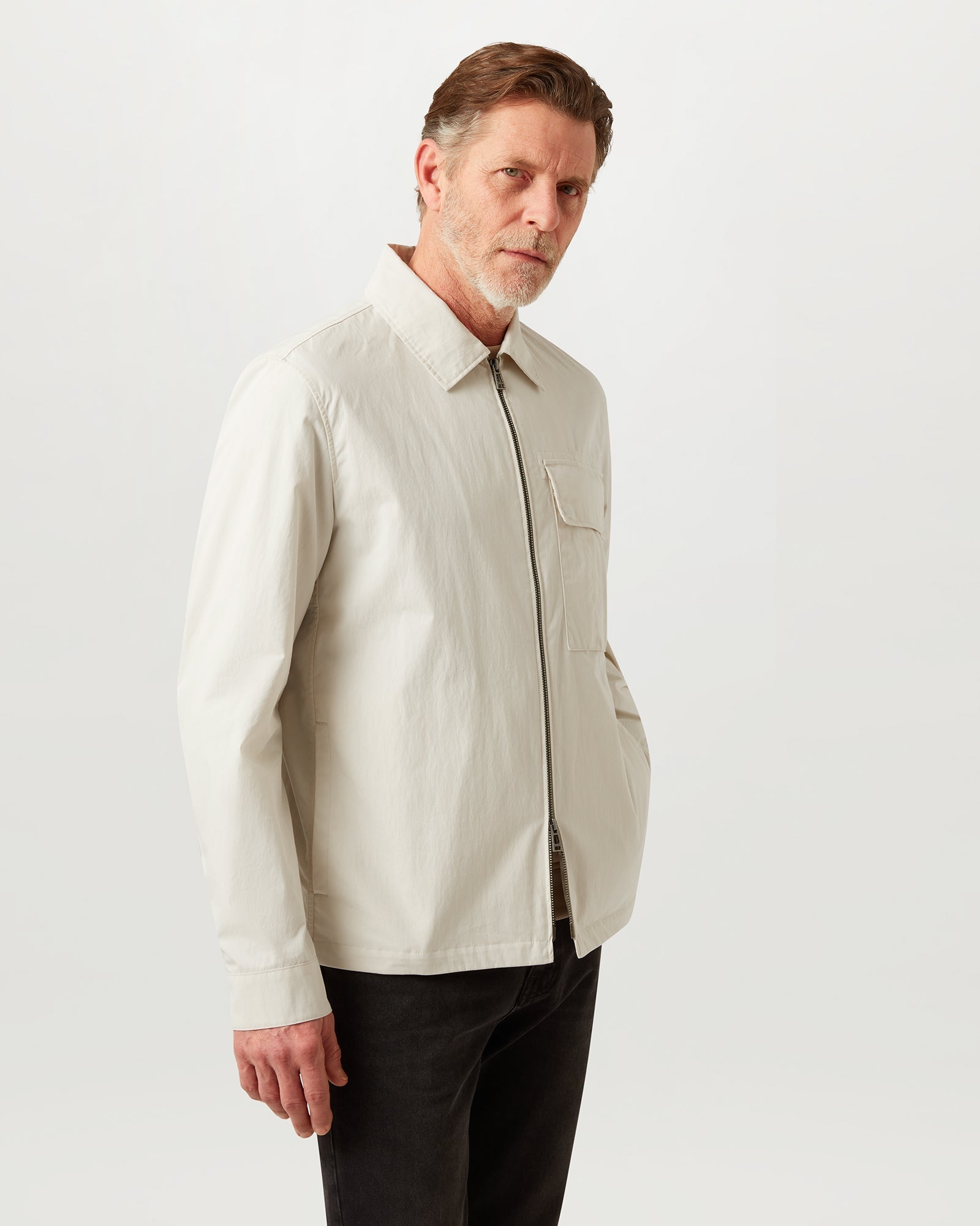 Young Ideas & Henmores - Cargo Overshirt - Silver Birch - S