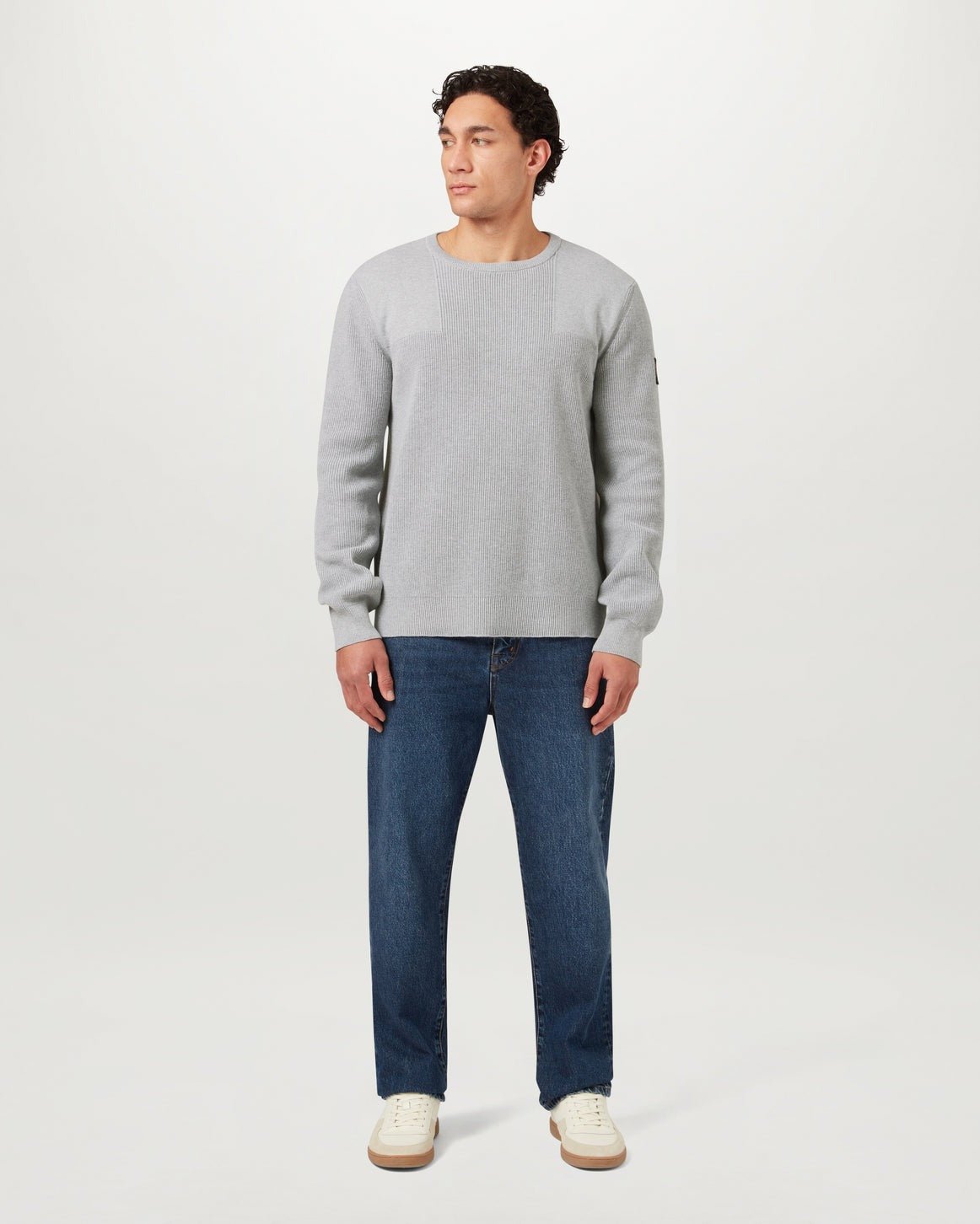 Young Ideas/Henmores - Commander Crew Neck Jumper - Old Silver Heather - M