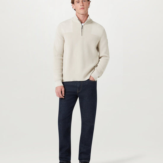 Young Ideas & Henmores - Commander Quarter Zip Jumper - Silver Birch - M