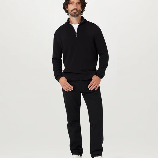 Young Ideas & Henmores - Commander Quarter Zip Jumper - Black - M