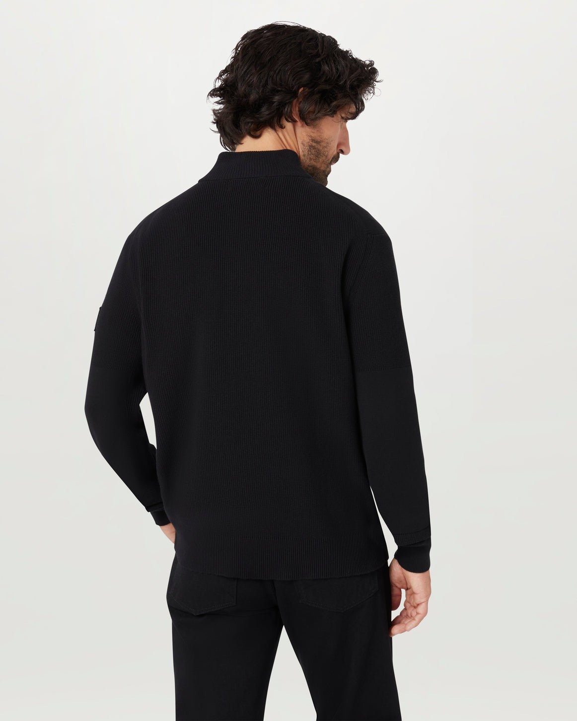 Young Ideas & Henmores - Commander Quarter Zip Jumper - Dark Ink - M