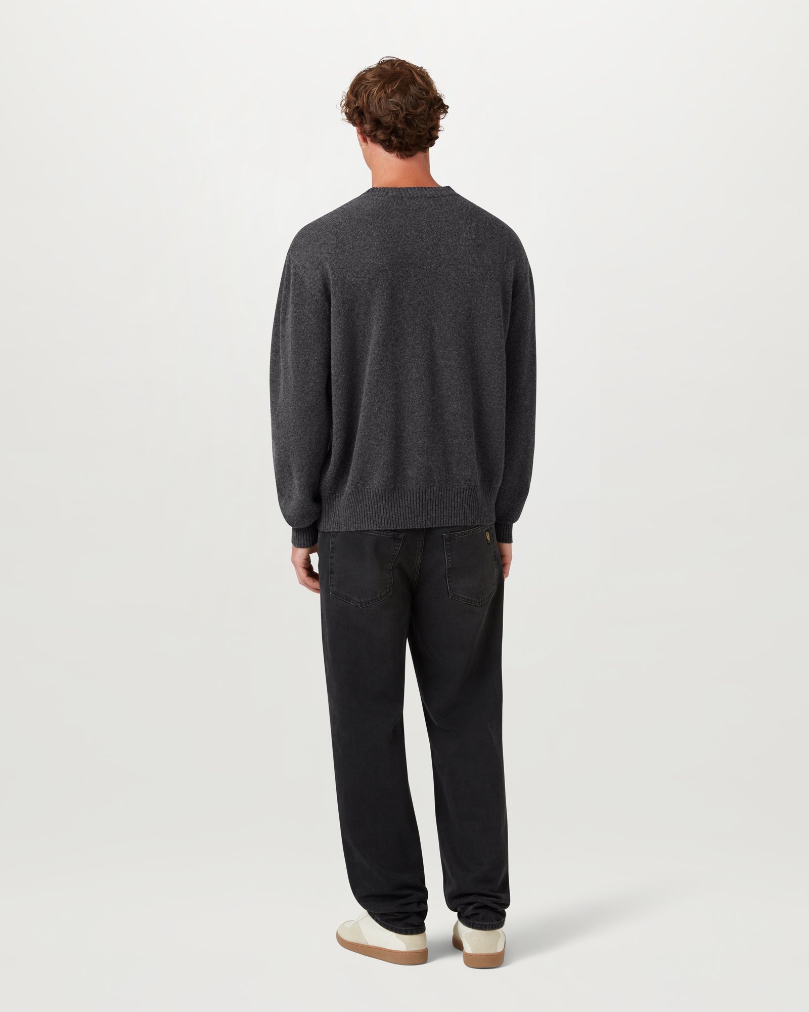 Young Ideas & Henmores - Competition Crew Neck Jumper - Charcoal Melange - S