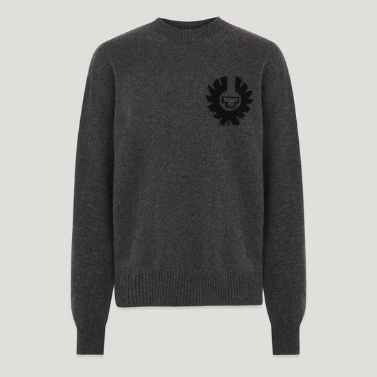 Young Ideas & Henmores - Competition Crew Neck Jumper - Charcoal Melange - S