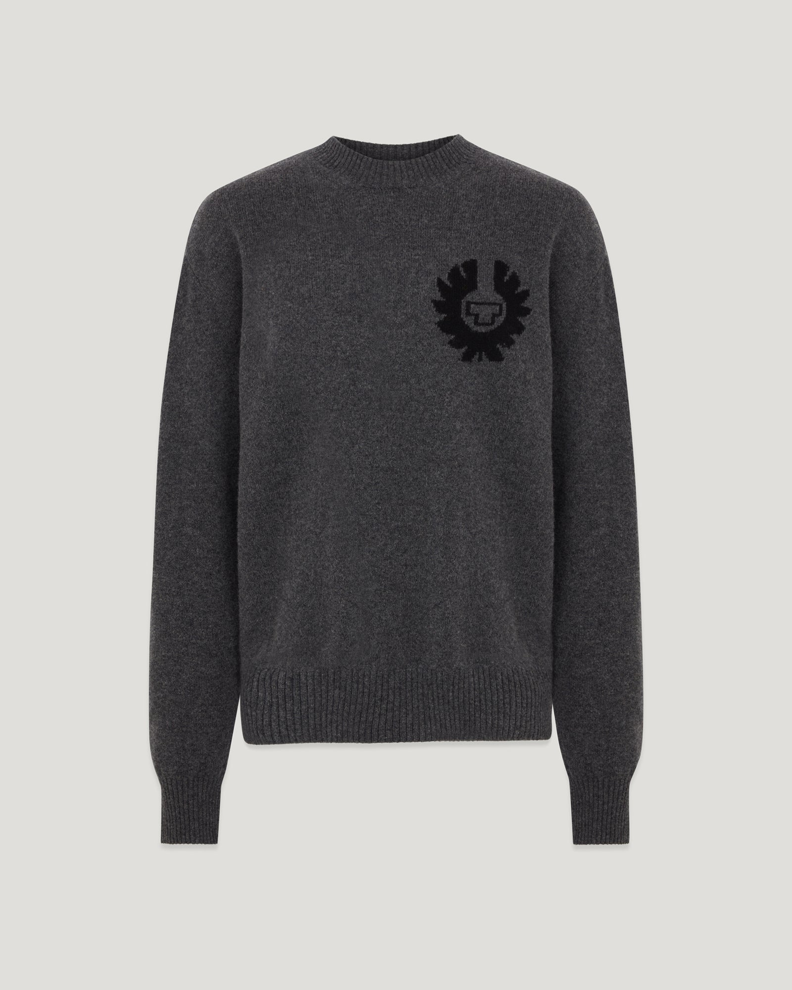 Young Ideas & Henmores - Competition Crew Neck Jumper - Charcoal Melange - S