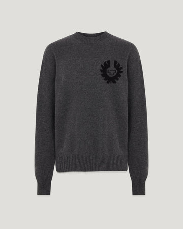 Young Ideas & Henmores - Competition Crew Neck Jumper - Charcoal Melange - S