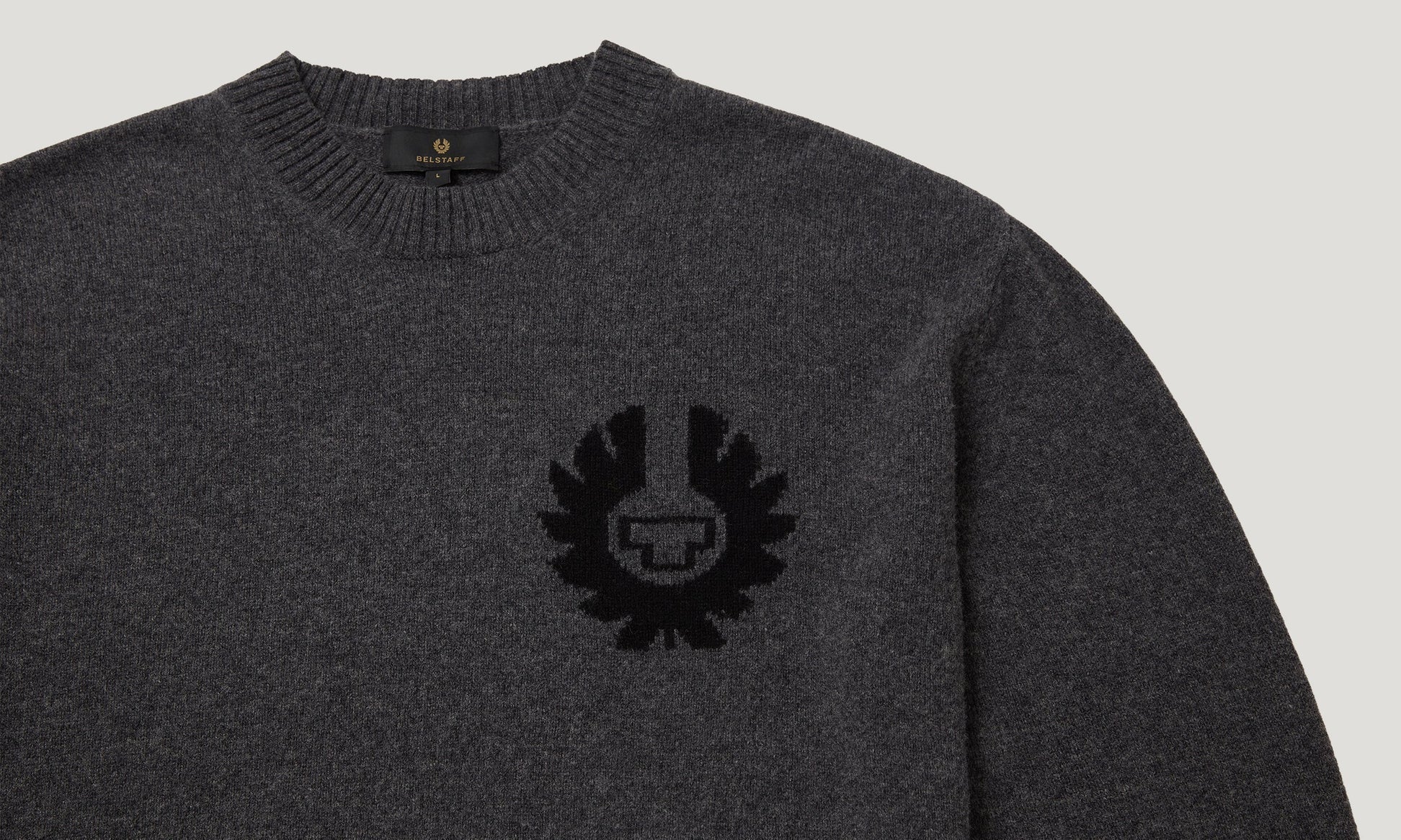 Young Ideas & Henmores - Competition Crew Neck Jumper - Charcoal Melange - S